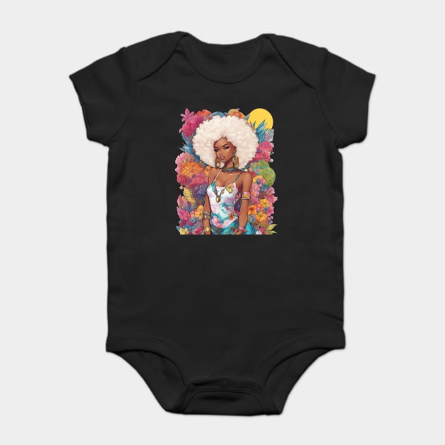 Afro Latina Baby Bodysuit by animegirlnft